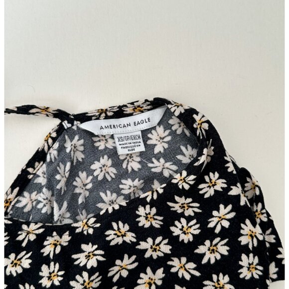 American Eagle Open Back Daisy Print Summer Dress - Picture 4 of 4